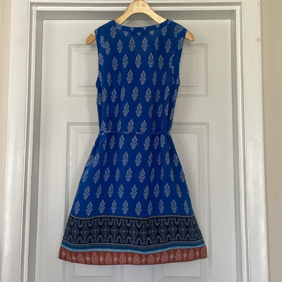 LOFT blue, sleeveless summer dress - Picture 5 of 8